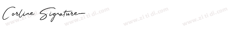 Corline Signature字体转换